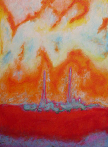 2000 Blue Green Algae Love 30" x 40"