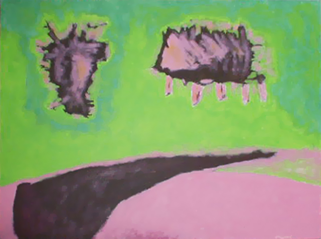 2003 Jumping Pubic Lice 30" x 40"