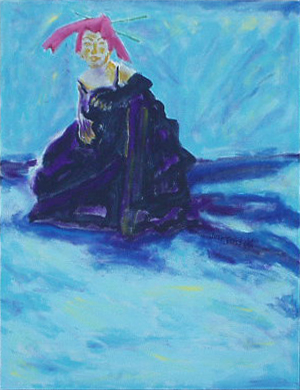 2006 Girl at Art Store 24" x 30"