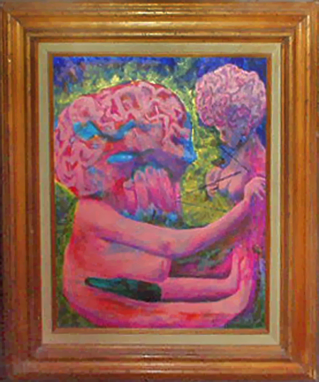 1996_18x22_SelfPortraitWithGreenBottle